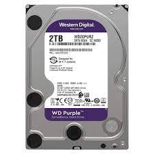 WD Purple Surveillance HDD 2TB SATA 6 Gb/s, 64 MB Cache