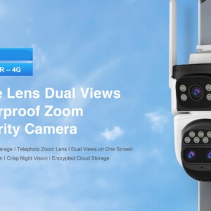 Vstarcam outdoor 4G camera 3 Lens Dual view