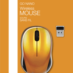 VERBATIM MOUSE GO NANO WIRELESS VOLCANIC ORANGE