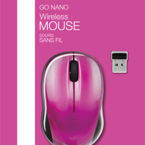 VERBATIM MOUSE GO NANO WIRELESS HOT PINK
