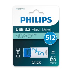 PHILIPS USB-C CLICK 512GB 3.2 BLUE
