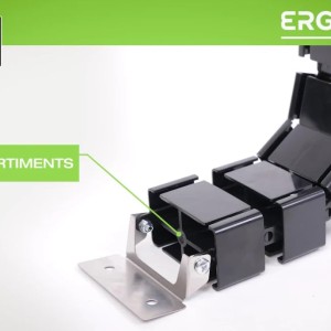 TNB Articulated cable manager with metallic base