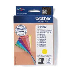 LC223Y BROTHER YELLOW INK 550 pages FOR M MFCJ 4420/4520/4620/4720 / MFCJ 5320 / 5620 / 5720
