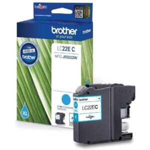 LC22EC BROTHER CYAN INK MFCJ5920DW, 1200 pages