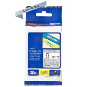 TZEM921 9MM BLK ON SILVER METALLIC MATT