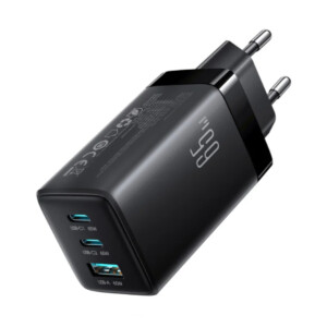 Joyroom JR-TG10 65W GaN Charger (UK) + A14 L to C 30W 1.2m - Black Cable