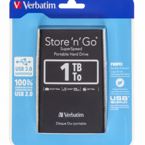 VERBATIM HDD USB 3.0 1TB 2,5 BLACK